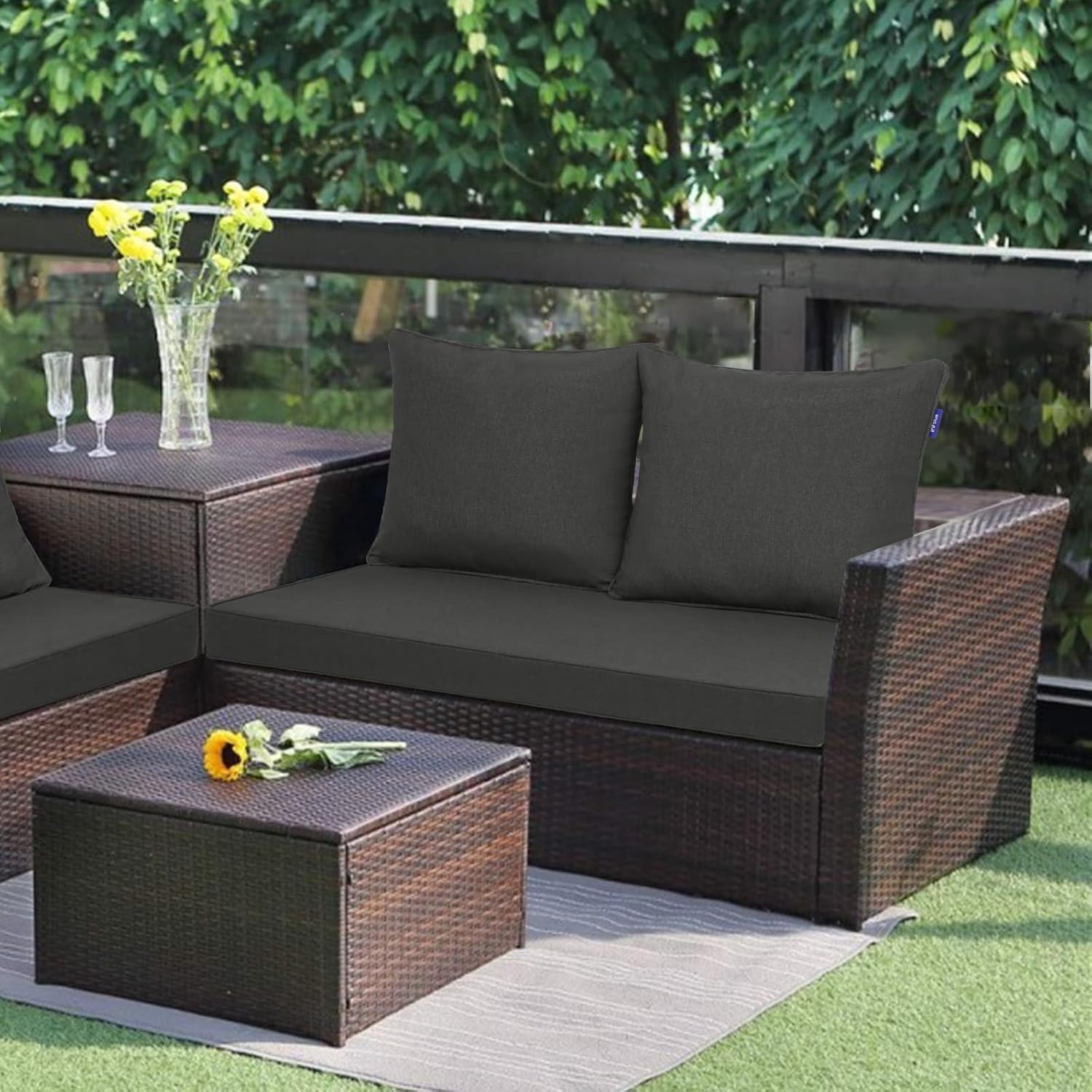 Buitenbankkussenset 44 x 24 in - Outdoor Furniture Cushions 24 X 24 recensie en prijs
