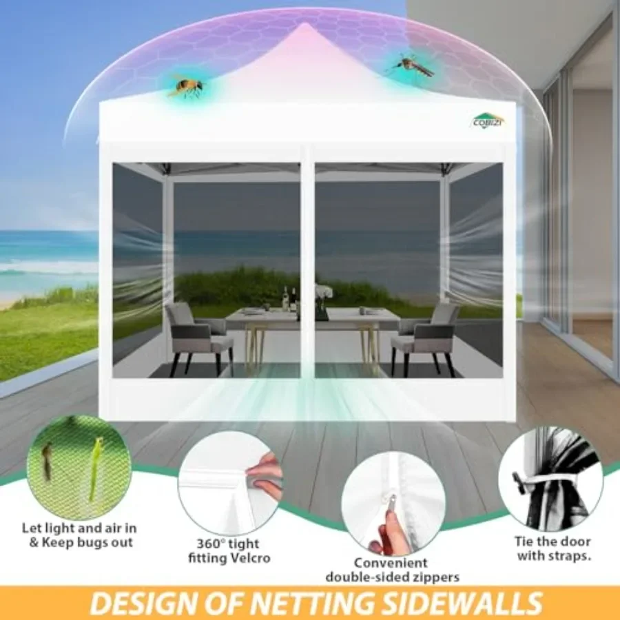 10x10 Pop-up partytenten met 4 - Gazebo Pop Up recensie en prijs