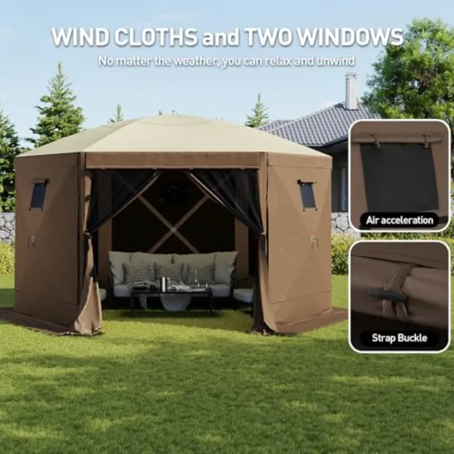 Pop-up tent 6-zijdig opklapbaa - Gazebo Pop Up recensie en prijs
