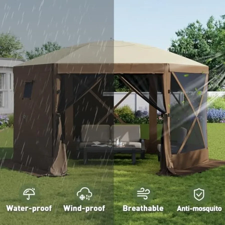 Pop-up tent 6-zijdig opklapbaa - Gazebo Pop Up recensie en prijs