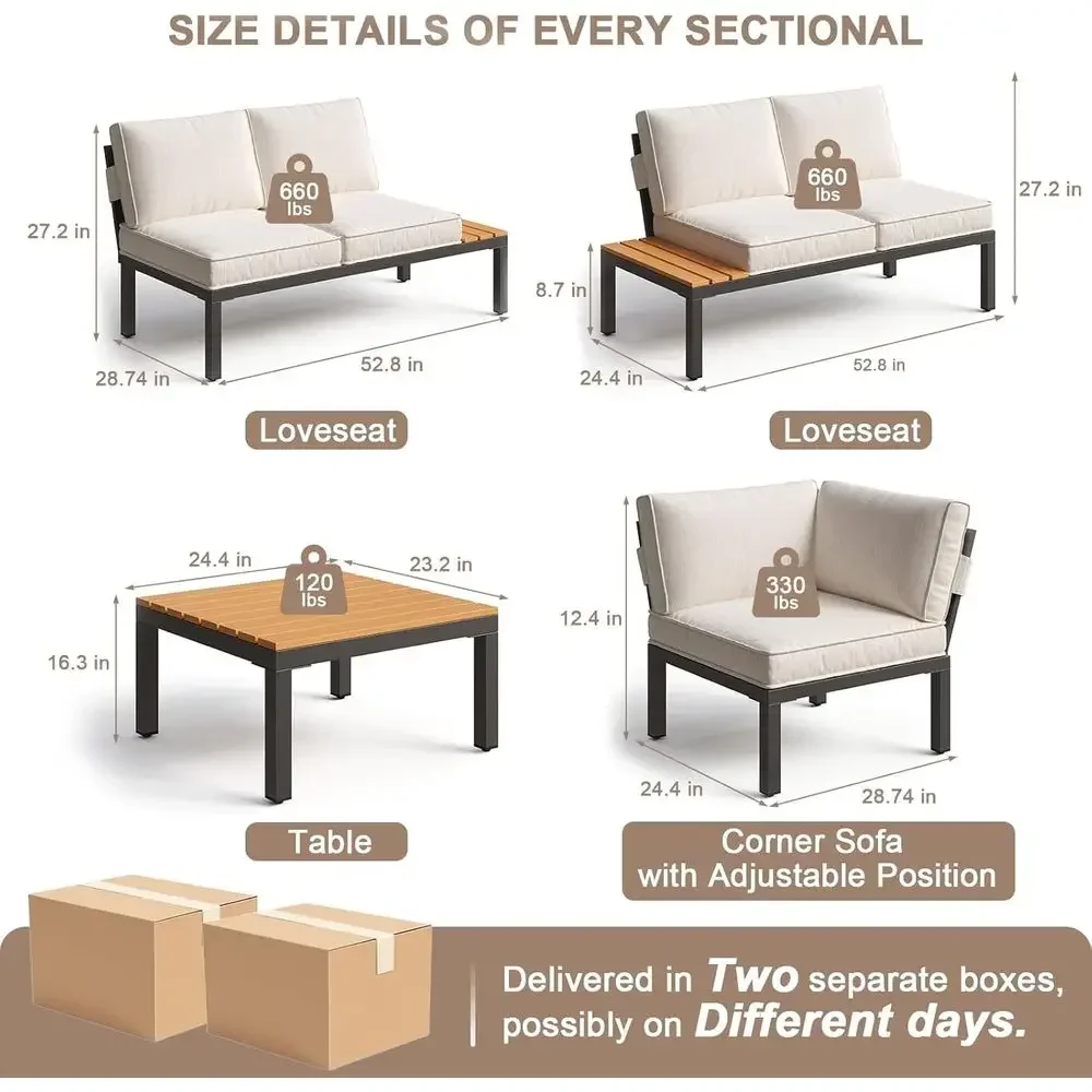 5-persoons tuinmeubelset voor  - Outdoor Furniture Durable recensie en prijs