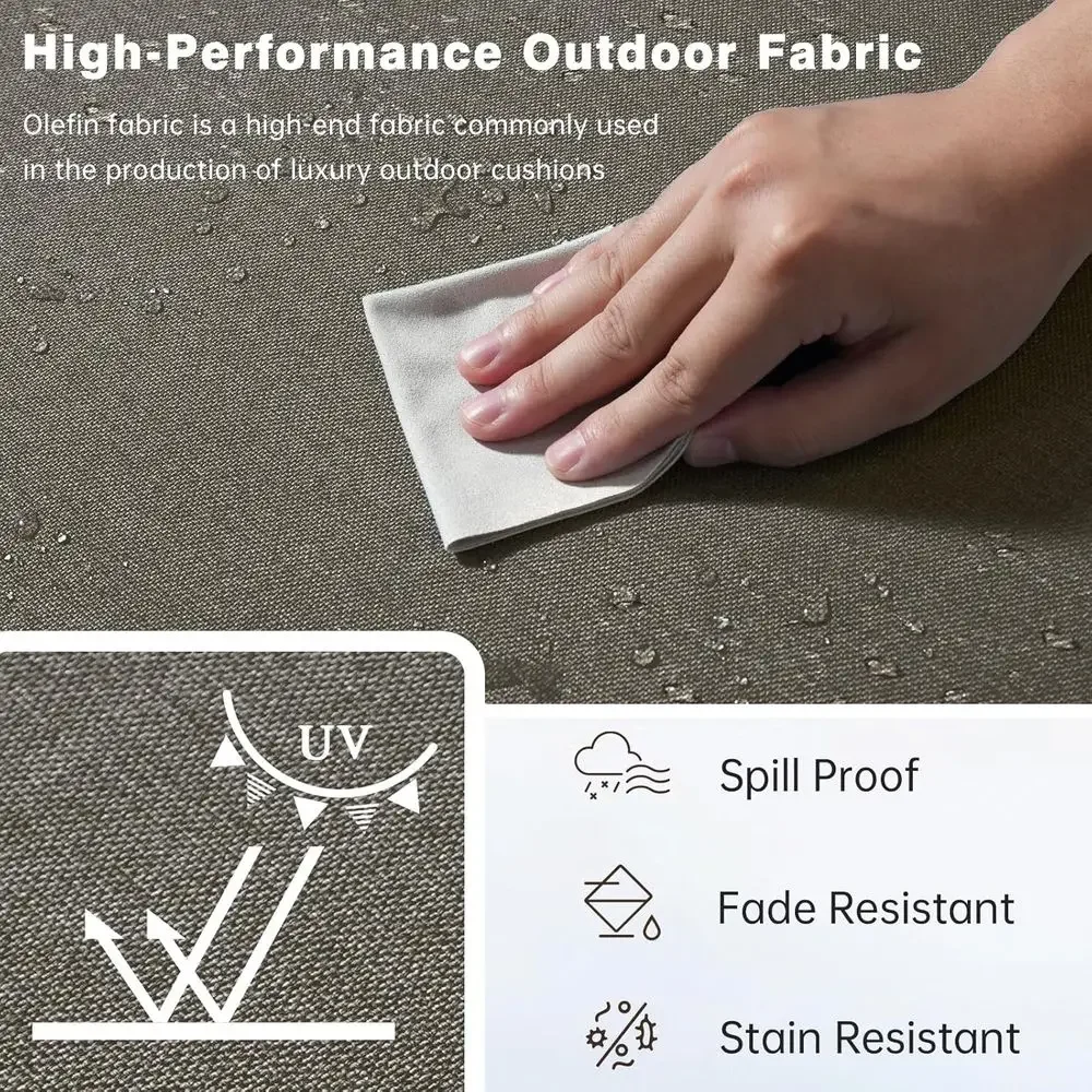 6-delige dikke buitenkussenset - Outdoor Furniture Cushions 24 X 24 recensie en prijs