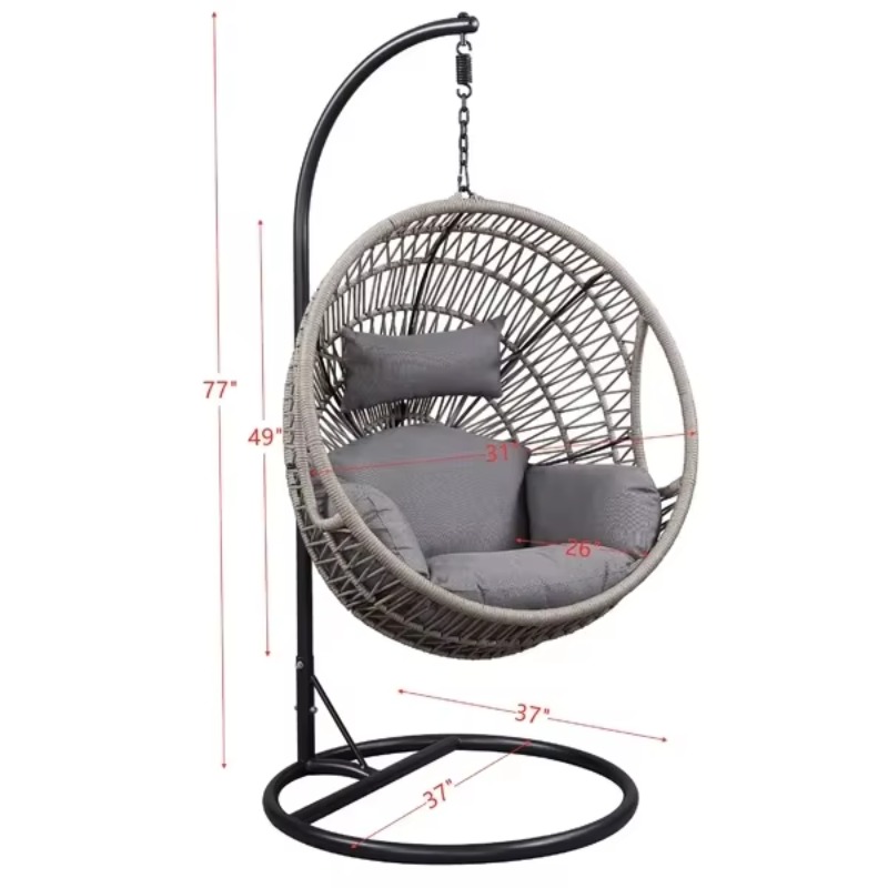 Moderne eivormige hangstoel va - Hanging Egg Chair recensie en prijs